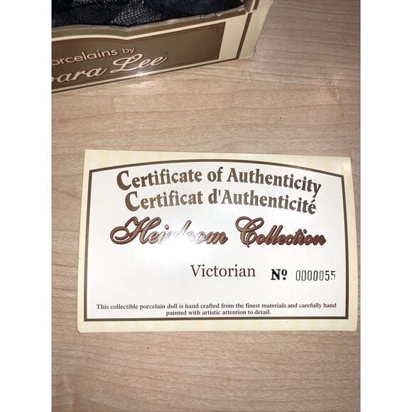 The Heirloom Collection Petite Porcelain Doll-Blonde, Limited Edition 0000055 - Picture 4 of 8